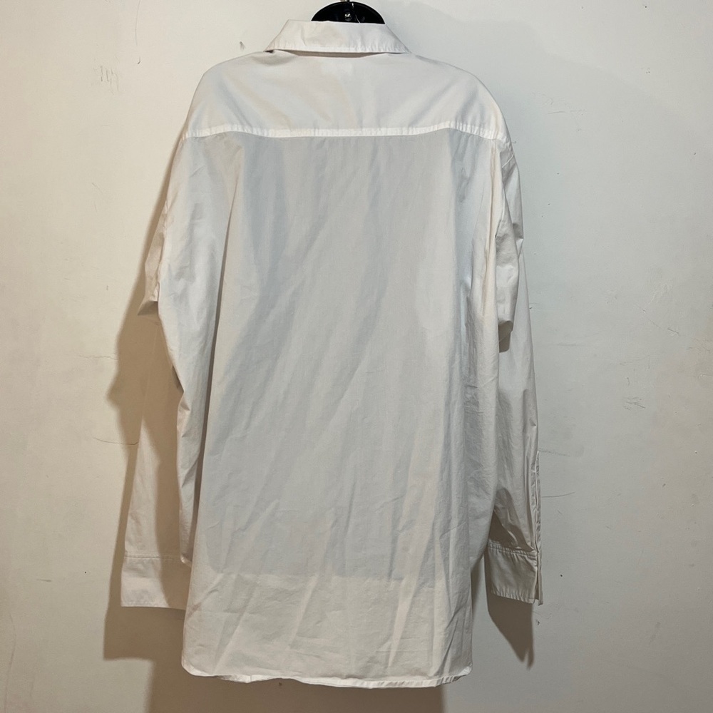 Good American White Oversized Button Up Shirt Size 4 - Picture 2 of 10